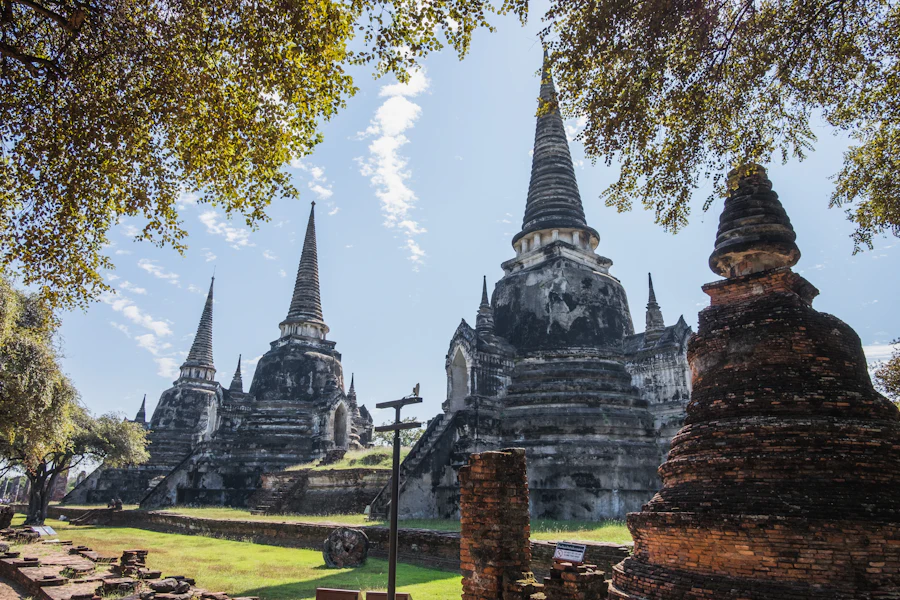 Les grands chedis du Wat Phra Si Sanphet