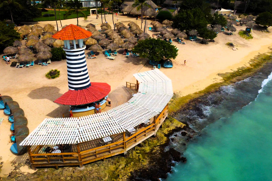 Le phare de la plage de Dominicus
