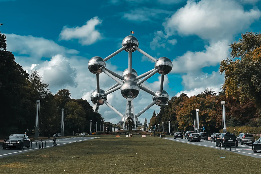 Les sphères d'acier de l'Atomium