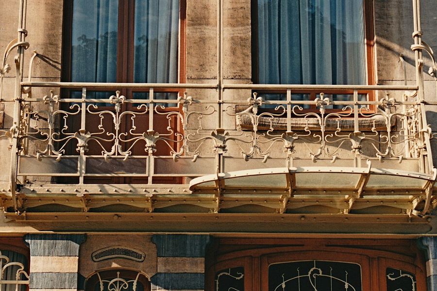 Le balcon Art nouveau de la maison Horta