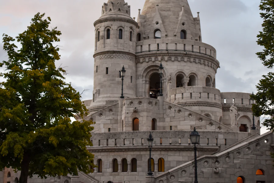 Les tourelles blanches du bastion des Pêcheurs