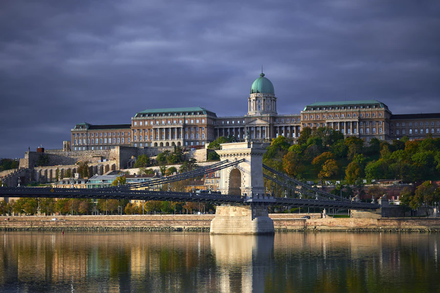 Le château de Buda au-dessus du Danube