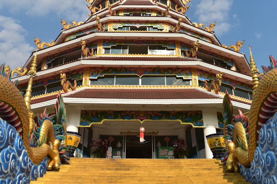 La pagode à étages du Wat Huay Pla Kang