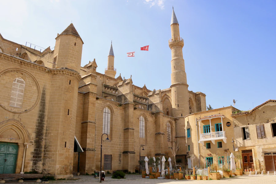 La mosquée Selimiye, ancienne cathédrale gothique, dans le nord de Nicosie