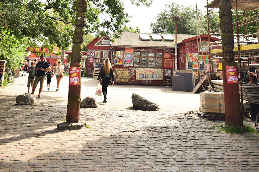 L'arche d'entrée du quartier de Christiania