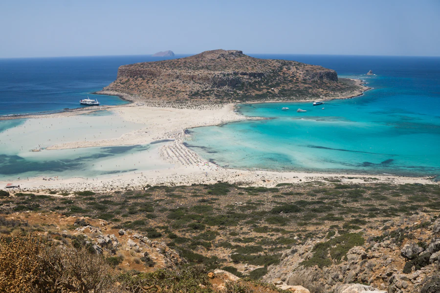 Le lagon de Balos au pied de la presqu'île de Gramvoussa