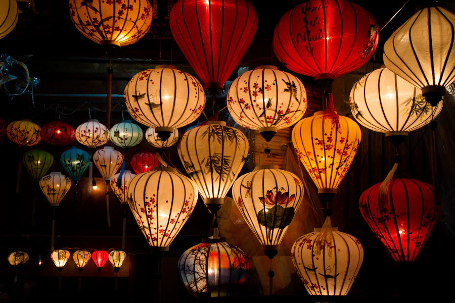 Les lanternes colorées de Hoi An, la nuit