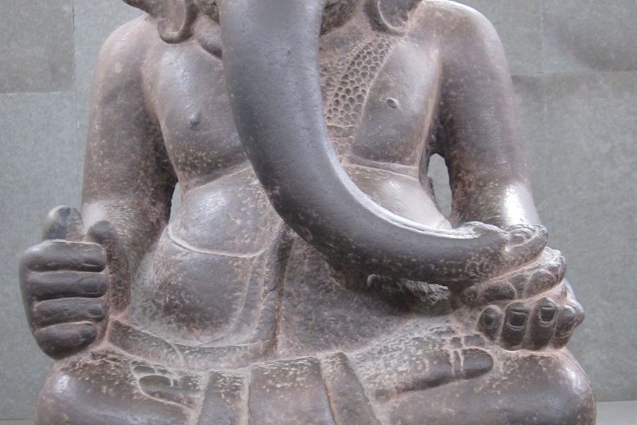 Un Ganesh de grès au musée de la sculpture cham