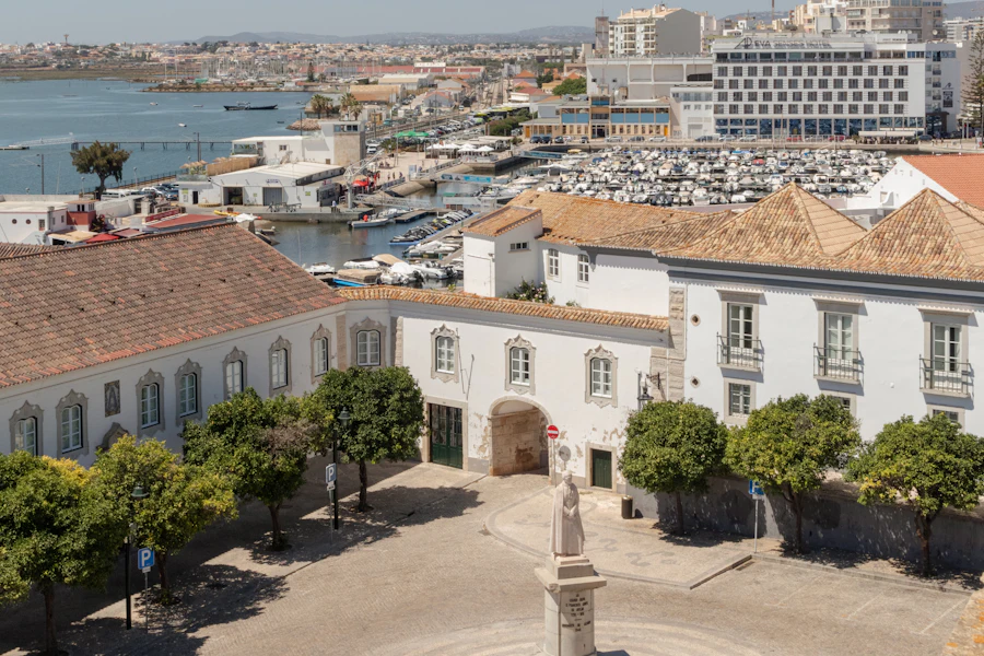 Le centre de Faro vu d'en haut