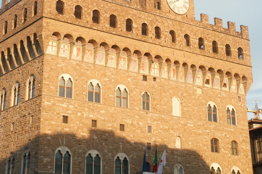 La tour crénelée du Palazzo Vecchio