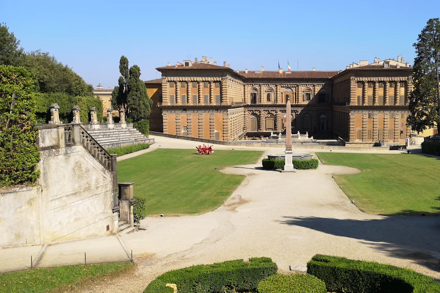 Le jardin de Boboli devant le palais Pitti