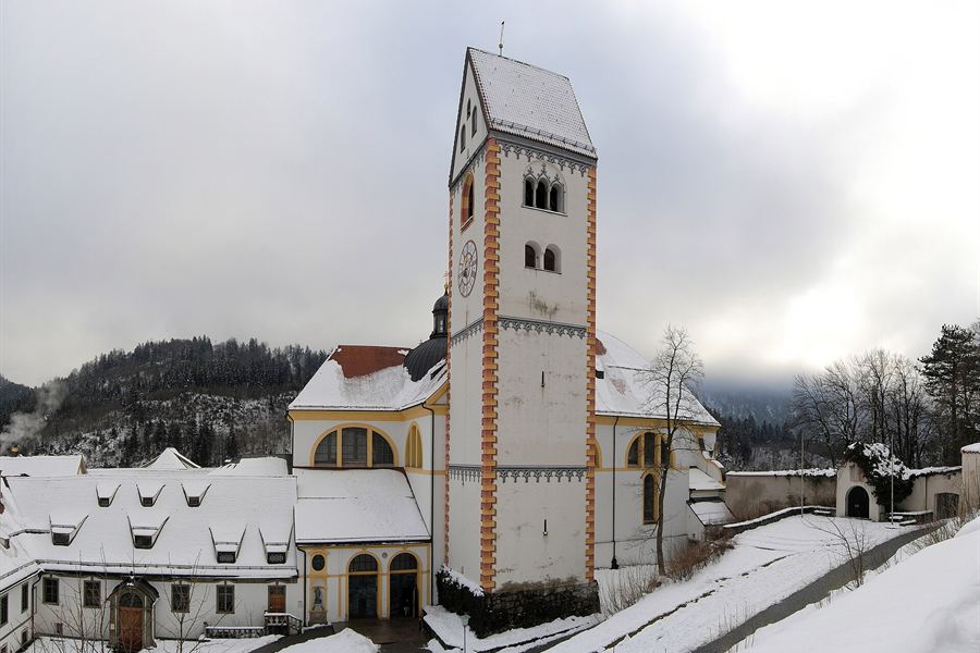 L'abbaye Saint-Mang au bord du Lech