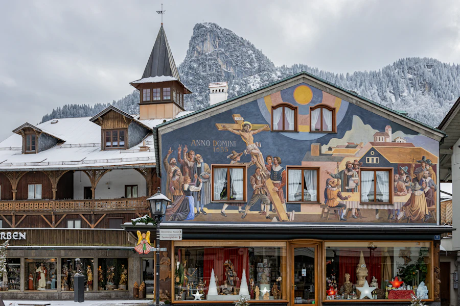 Les façades peintes d'Oberammergau