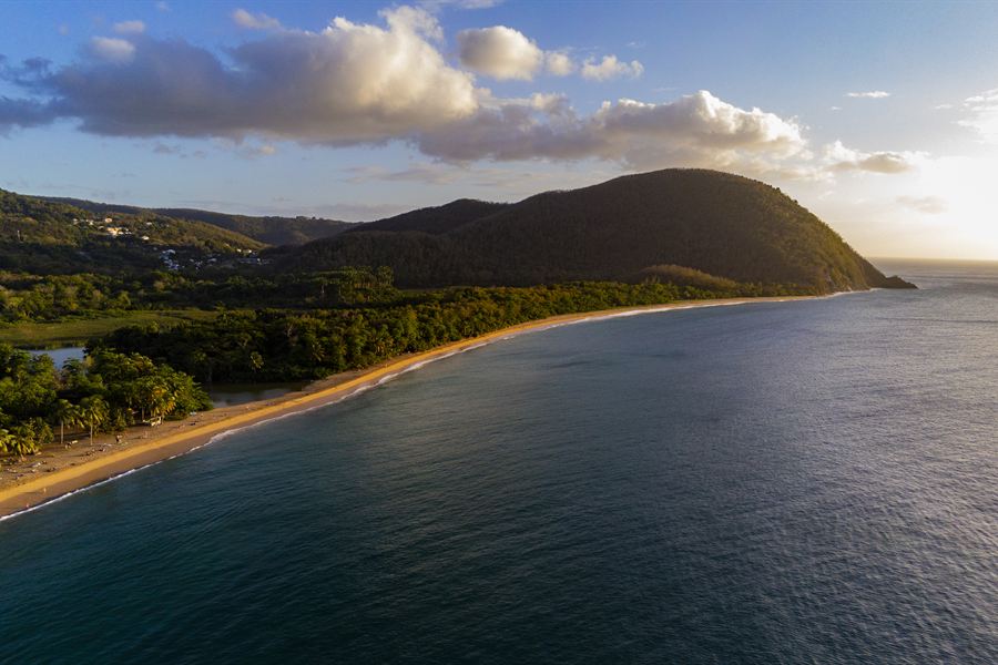 La plage de Grande-Anse à Deshaies