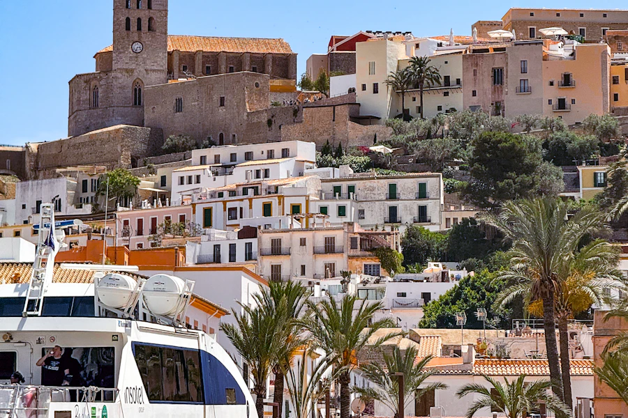 Les remparts de Dalt Vila et la cathédrale au sommet de la vieille ville