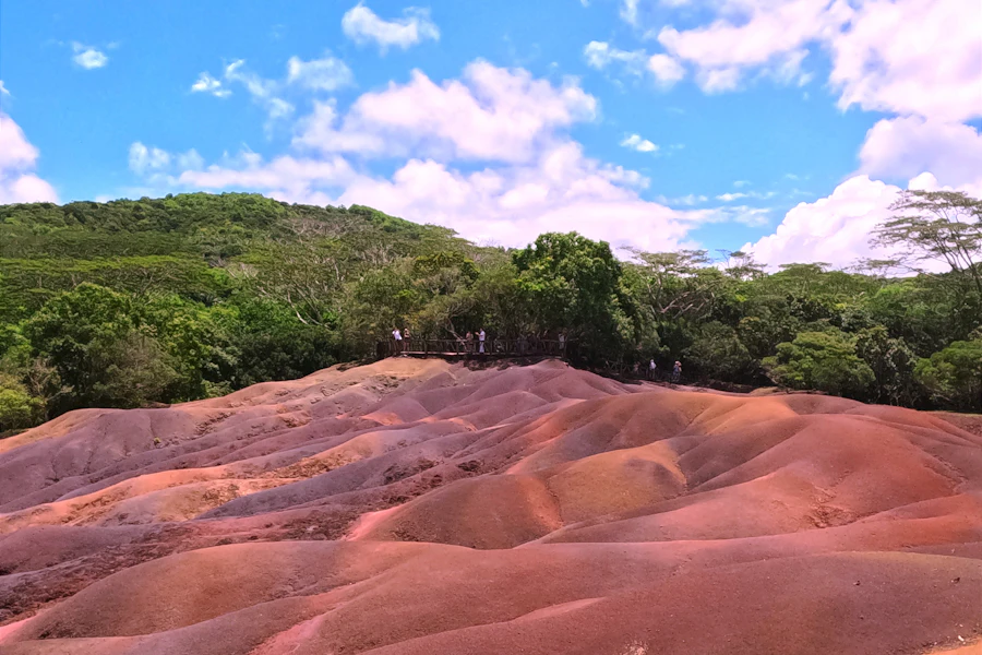 Les dunes de terre colorée de Chamarel