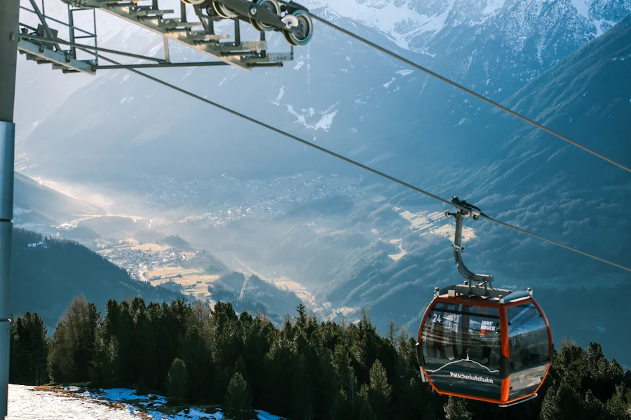 Le téléphérique de la Nordkette, au-dessus d'Innsbruck