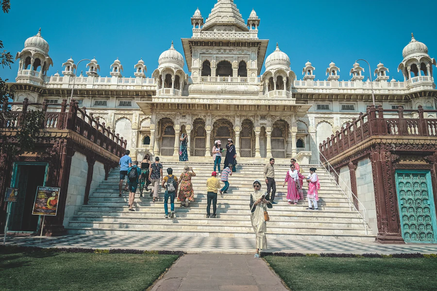 Le cénotaphe de marbre blanc du Jaswant Thada