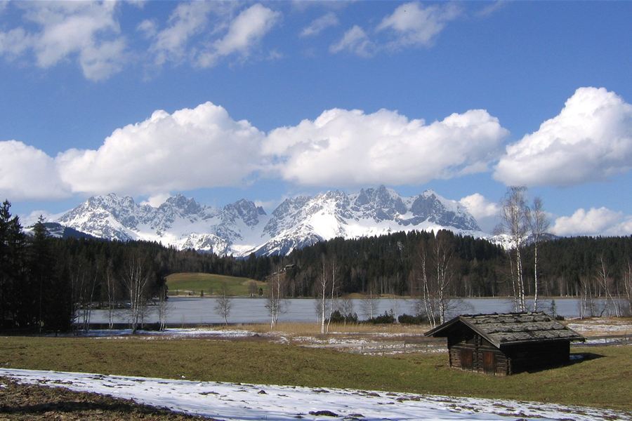 Le lac Schwarzsee au printemps