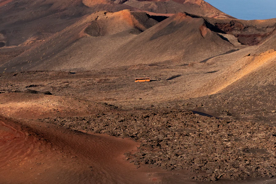 Les cônes volcaniques du parc national de Timanfaya