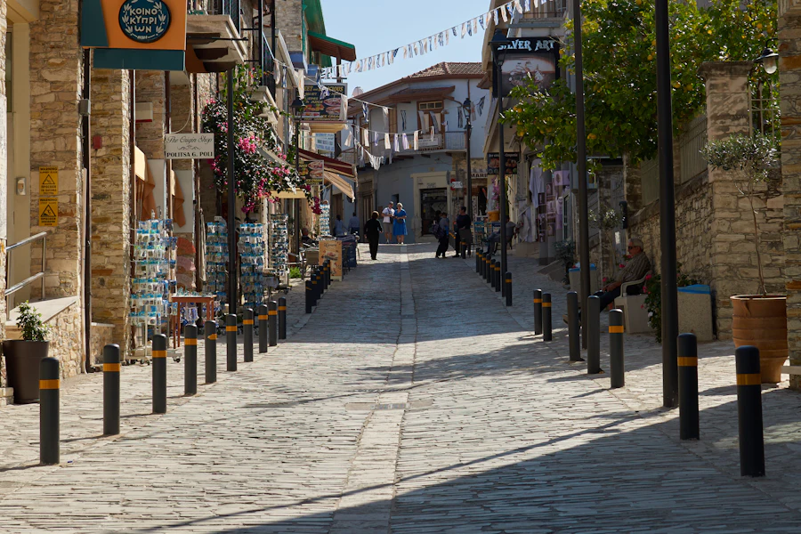 Une rue de pierre de Lefkara