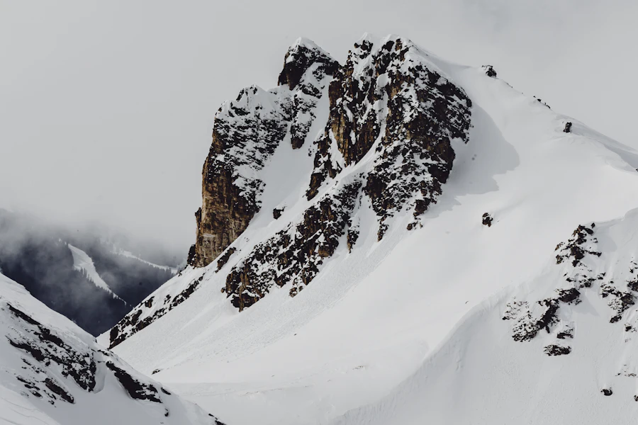 Les montagnes enneigées de La Plagne