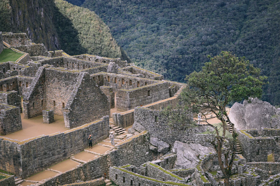 Les maisons de pierre de la cité inca