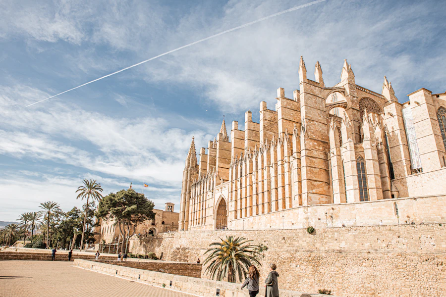 La cathédrale gothique de Palma au bord de la mer