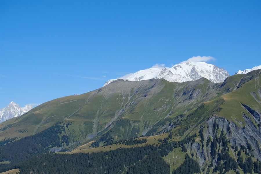 Le mont Joly au-dessus de Megève