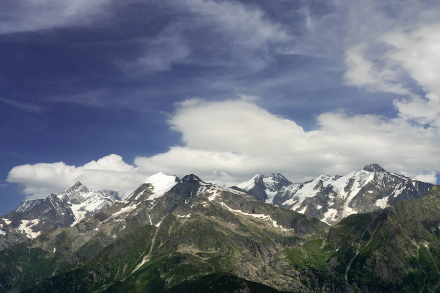 Les montagnes au-dessus des Contamines-Montjoie