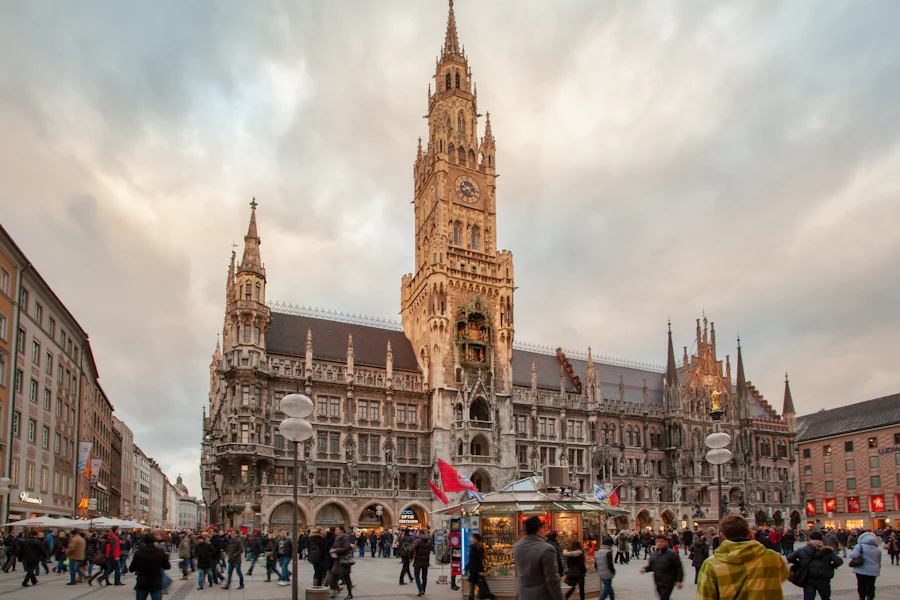 Le Nouvel Hôtel de Ville sur Marienplatz