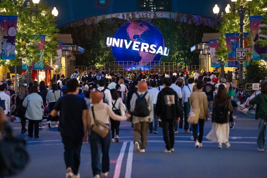 Le globe d'Universal Studios Japan