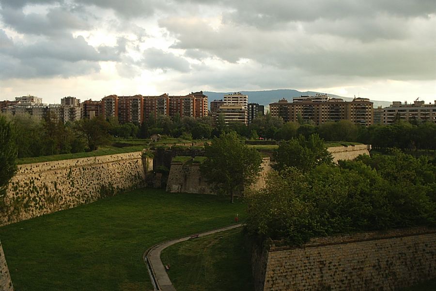 Les remparts de la citadelle de Pampelune