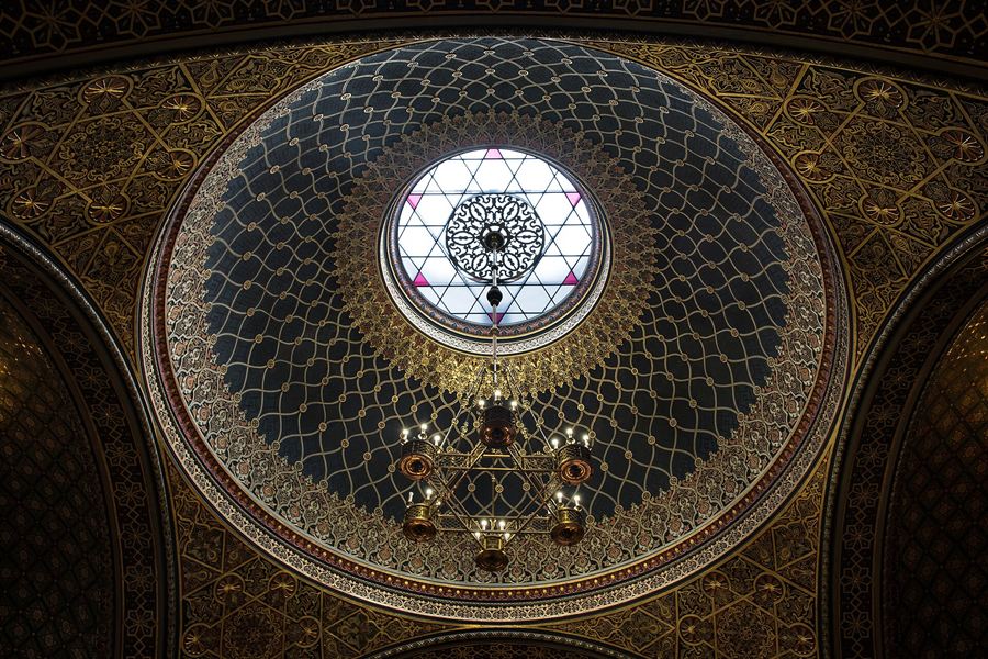La coupole de la synagogue espagnole