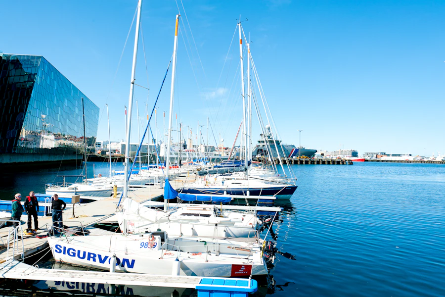 Bateaux amarrés dans le vieux port de Reykjavik