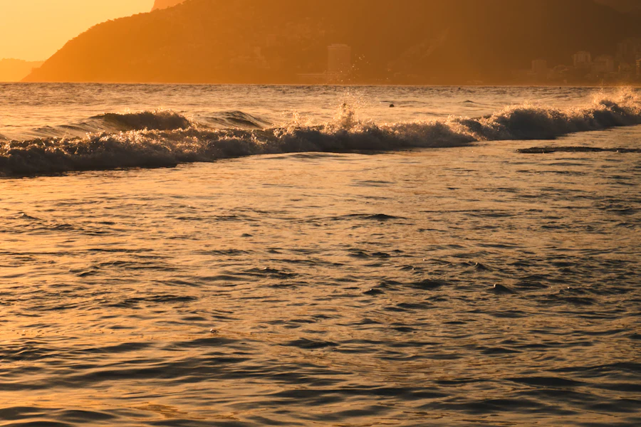 Coucher de soleil sur Ipanema et les Deux Frères