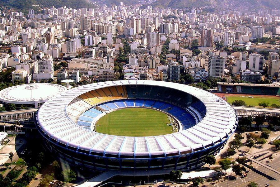 Le stade Maracanã vu du ciel