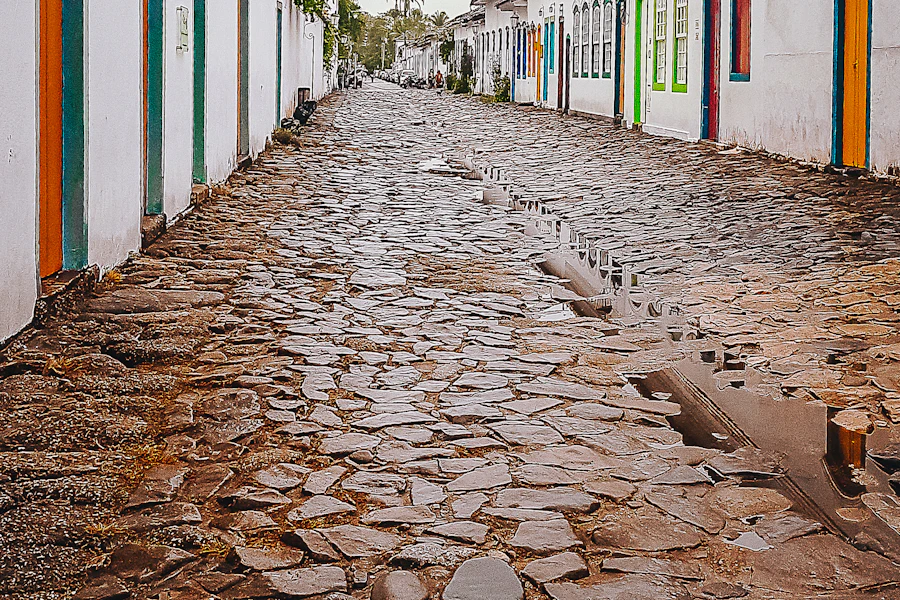 Maisons coloniales colorées à Paraty