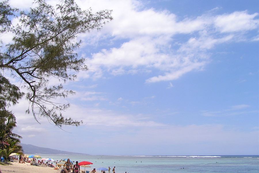 La plage de l'Ermitage