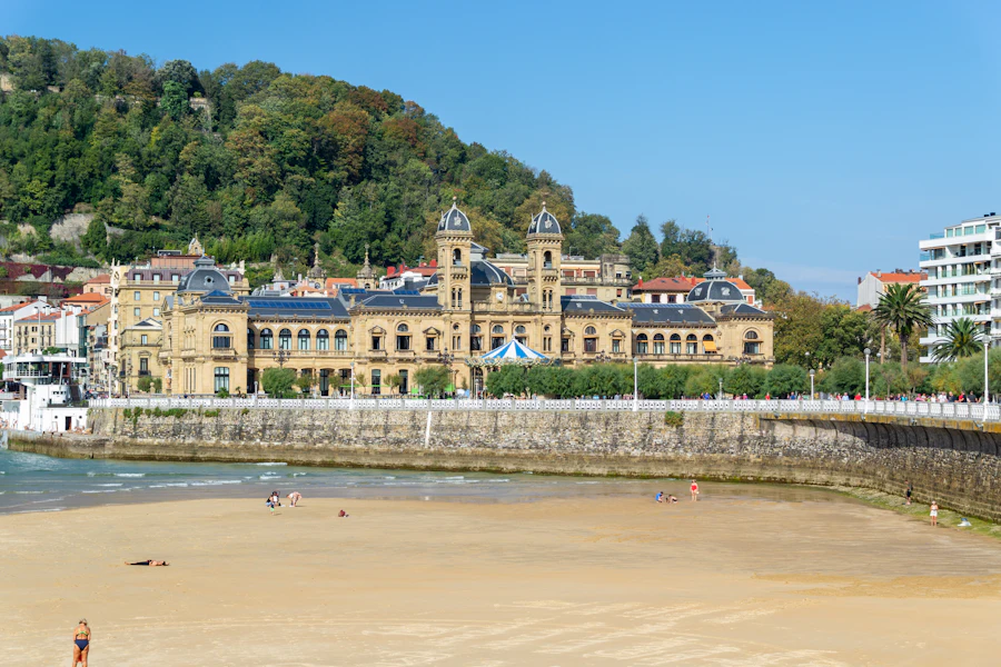 La plage de la Concha et ses bâtiments Belle Époque