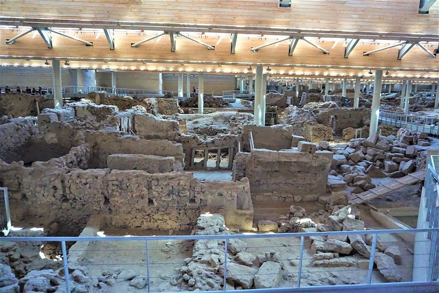 Le site archéologique d'Akrotiri