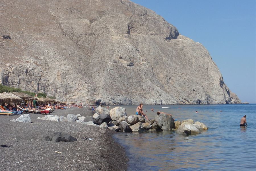 La plage de Perissa