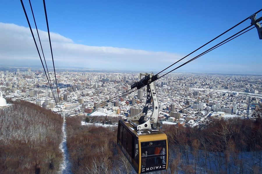 Le téléphérique du mont Moiwa