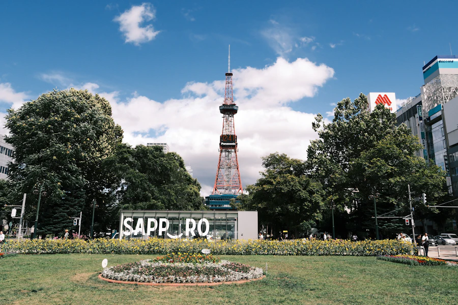 Le parc Odori et la tour de télévision