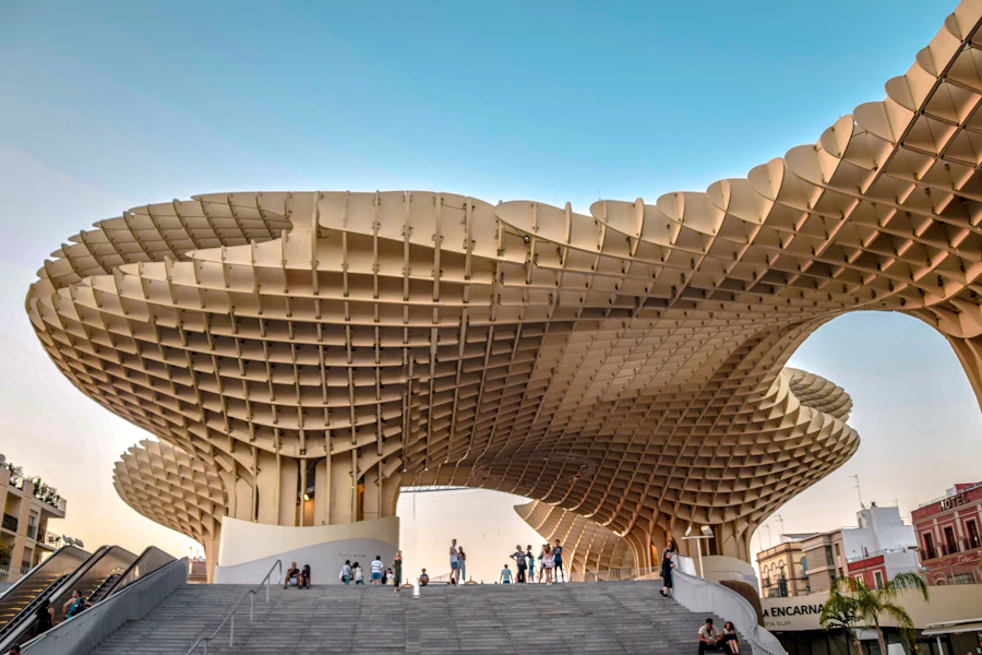 La structure de bois du Metropol Parasol
