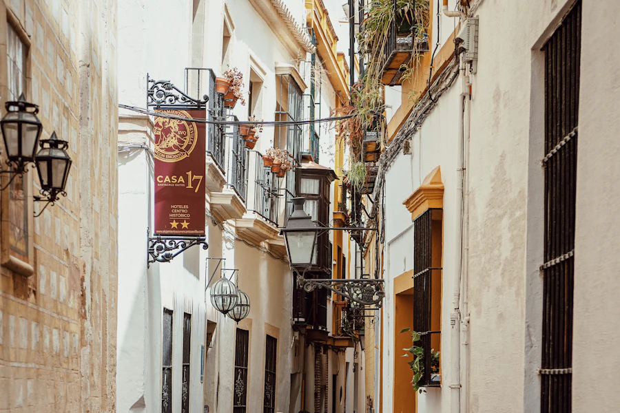 Une ruelle étroite du vieux Séville
