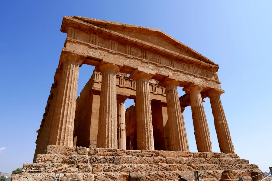 Le temple de la Concorde, dans la vallée des Temples d'Agrigente