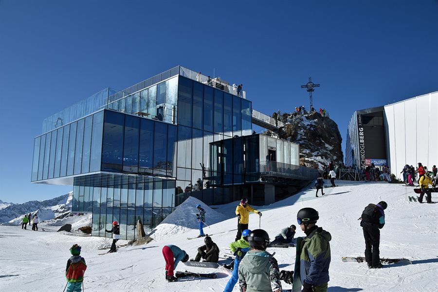Le restaurant Ice Q au sommet du Gaislachkogl