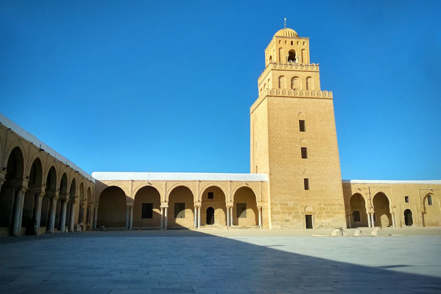 La grande mosquée de Kairouan et son minaret