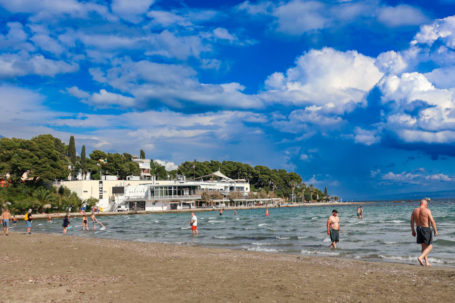 Baigneurs sur la plage de Bačvice